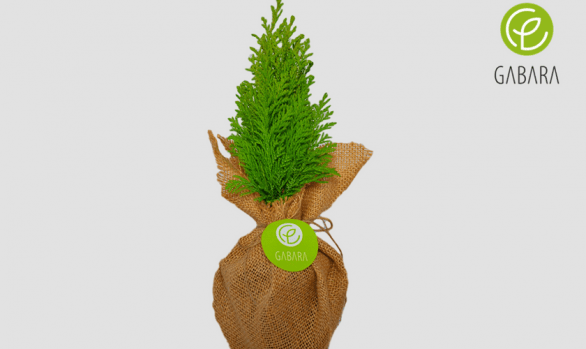 Promotional Christmas tree in jute