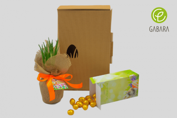 Ester set with spring flowers